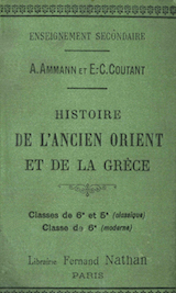 Livre Histoire de l'ancien Orient et de la Grèce