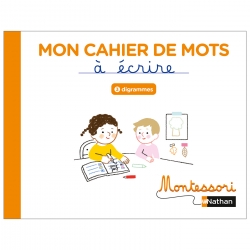 Mon cahier de mots à écrire - Digrammes Montessori