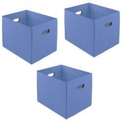 Bacs carton - Grand modèle - Lot de 3