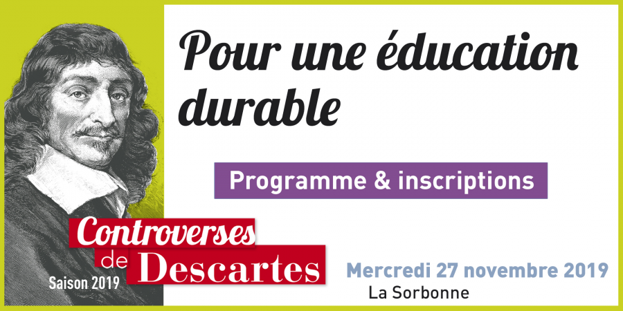 programme et inscription des Controverses de Descartes 2019