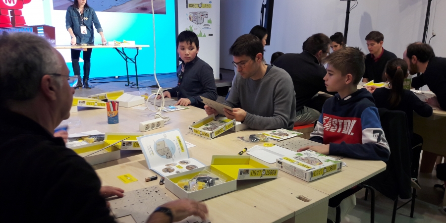 Achille le robot au Maker Faire de Lille en mars 2019
